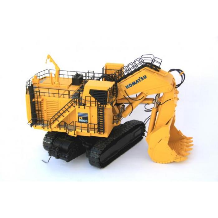 BYMO 25026/8 Komatsu PC8000-11 Diesel Mining Excavator Front Shovel Yellow 1:50