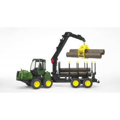 Bruder 02133 - John Deere 1210E Forwarder With 4 Trunks and Grab - Scale 1:16