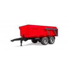Bruder 02211 - Tipping Trailer Dual Axle with Auto Tailgate Red - Scale 1:16