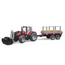 Bruder 02046 - Massey Ferguson 7480 Tractor with Tipping Trailer - Scale 1:16