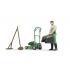 Bruder 62103 - Bworld Figurine Gardener with Lawn Mover and Garden Tools - Scale 1:16
