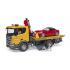 Bruder 03552 - Scania Super 560R Flat Top Tow Truck with Roadster and L & S New 2023 - Scale 1:16