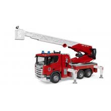 Bruder 03591 - Scania Super 560R Truck Fire Engine with Ladder Water Pump L & S New 2023 - Scale 1:16