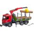 Bruder 03669 - Mercedes Benz Arcos Timber Truck with Loading Crane and 3 Trunks - New 2023 - Scale 1:16