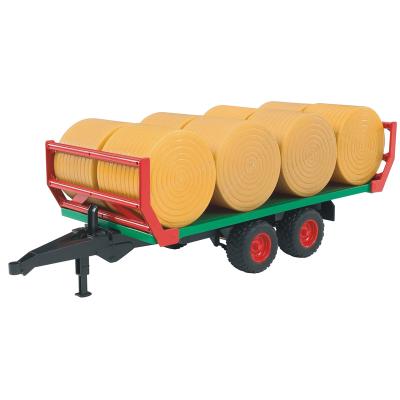 Bruder 02220 - Bale Transport Trailer with 8 Round Bales - Scale 1:16 