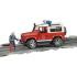 Bruder 02596 Land Rover Defender Station Wagon Fire Department with Fireman Scale 1:16