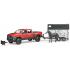 Bruder 02501 Dodge RAM 2500 Power Wagon Pickup Truck with Horse Trailer and Horse - Scale 1:16