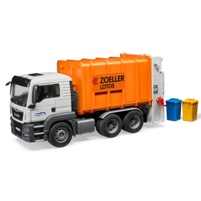 Bruder MAN TGS Construction Truck With Trailer 1:16 Scale Model 