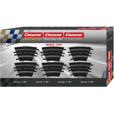 Carrera 20577 Digital Evolution1:32 Curve 1/30° 6 Pieces Track Pack