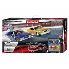 Carrera 25241 Evolution 1:32 Speedway Champions Slot Car Set Dodge Charger vs Plymouth Superbird
