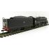 Australian Railway Models 87003 C38 Class 4-6-2 'Pacific' Express Passenger Steam Locomotive #3820 Black Red Lining - 1:87