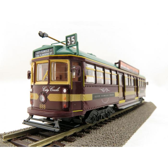 888 1:76 Cooee Static W6 CLASS DIECAST MELBOURNE TRAM CITY CIRCLE LINE LUCKY NO 