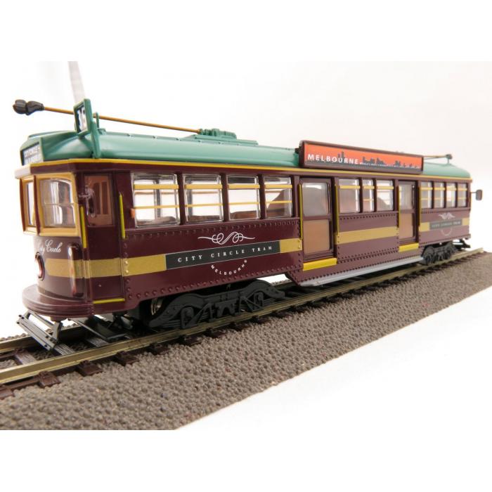 Cooee ELECTRIC POWERED W6 CLASS DIECAST MELBOURNE TRAM CITY CIRCLE NO 888 1:76
