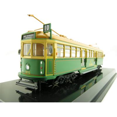 Cooee Static W6 CLASS DIECAST MELBOURNE TRAM GREEN RATTLER The Met NO 975 1:76