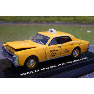 Road Ragers - 1971 XY Ford Falcon Brisbane Yellow Cab Taxi - Scale 1:64
