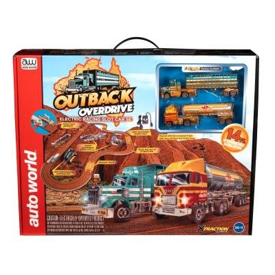 Auto World SRS352 Outback Overdrive Truckers 14' Slot Car Racing Set