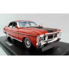 DDA Collectibles DDA24832 - Ford Falcon XY GTHO Phase 3 Sedan Vermillion Fire Black Stripes - Scale 1:24