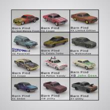 OZ Wheels Series 2 - Barn Finds - Whole Set OF 12 Ford Holden VL HZ HJ XA XB XC - 1:64