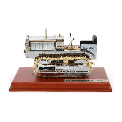 Diecast Masters 85760 Cat Caterpillar Twenty Tractor 100th Anniversary Chrome Gold Plate New Late 2024 - Scale 1:16