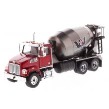 Diecast Masters 71033 - Western Star 4700 SF Concrete Mixer Truck Red - Scale 1:50