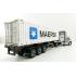 Diecast Masters 71069 - Peterbilt 579 Silver Day Cab Truck with Skel Trailer and 40ft Maersk Container - Scale 1:50