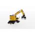 Diecast Masters 85612 - CAT Caterpillar M323F Railroad Wheeled Excavator - Scale 1:87