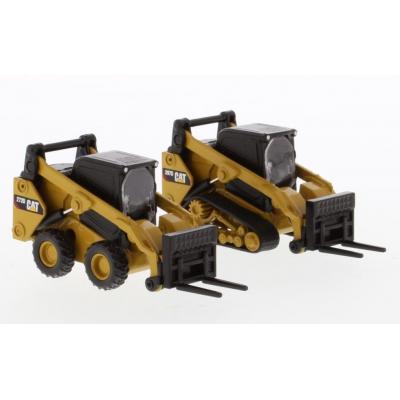 Diecast Masters 85693 - Caterpillar CAT 272D2 Skid Steer Loader and 297D2 Compact Track Loader - Scale 1:64