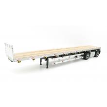 Diecast Masters 91023 - US 53' Flat bed trailer - Silver - Scale 1:50