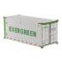 Diecast Masters 91026A - 20 ft Refrigerated Shipping Container EverGreen - Scale 1:50