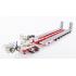 Drake ZT09071AB AUSTRALIAN Heavy Haulage Drake 7x8 Steerable Trailer with 2x8 Dolly & Accessory Set White Red - Scale 1:50