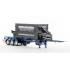 Drake ZT09264 AUSTRALIAN O’Phee BoxLoader Side Loading Trailer with Container - Metallic Blue - Scale 1:50