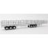 Drake ZT09124 AUSTRALIAN Maxitrans Freighter Flat Top B-Double Trailer Set White - Scale 1:50