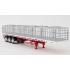 Drake ZT09125 AUSTRALIAN Maxitrans Flat Top Freighter B-Double Trailer Set White & Red - Scale 1:50