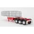 Drake ZT09125 AUSTRALIAN Maxitrans Flat Top Freighter B-Double Trailer Set White & Red - Scale 1:50