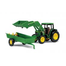 Ertl 15488P - John Deere 6210 Tractor with Frontloader and Manure Spreader - Scale 1:32