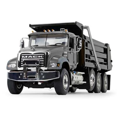 First Gear 10-4210 Mack Granite MP Dump Truck Stormy Grey Metallic Black - Scale 1:34