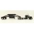 First Gear 60-1614 Peterbilt Model 379 Truck with Manac Bottom Dump Trailer - Black - Scale 1:64