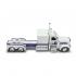 First Gear 69-1297 Peterbilt 389 Truck with Heil Fuel Tank Trailer BIG RIGS 8 PMI Snow White - Scale 1:64