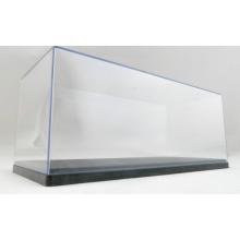 Display Case Box Show Case with Black Base for Diecast Models 1:24