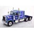Road King - 1967 Peterbilt 359 Bull Nose Prime Mover Truck Light Blue Metallic - Scale 1:18
