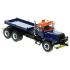 Heavy Haul Replicas ZHHR129B-2 - Heavy Haul Mack RD800 Tractor with Ballast Tray - Orange Blue over Black 1:50