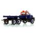 Heavy Haul Replicas ZHHR129B-2 - Heavy Haul Mack RD800 Tractor with Ballast Tray - Orange Blue over Black 1:50