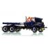 Heavy Haul Replicas ZHHR129B-2 - Heavy Haul Mack RD800 Tractor with Ballast Tray - Orange Blue over Black 1:50