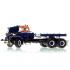 Heavy Haul Replicas ZHHR129B-2 - Heavy Haul Mack RD800 Tractor with Ballast Tray - Orange Blue over Black 1:50