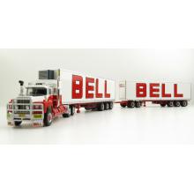 Highway Replicas 12021 Australian Mack Valueliner Truck Road Train Bell Freight - Scale 1:64