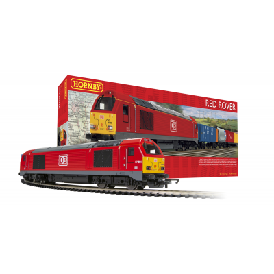 HORNBY R1281S Red Rover Electric Model Train Set - OO GAUGE DCC READY