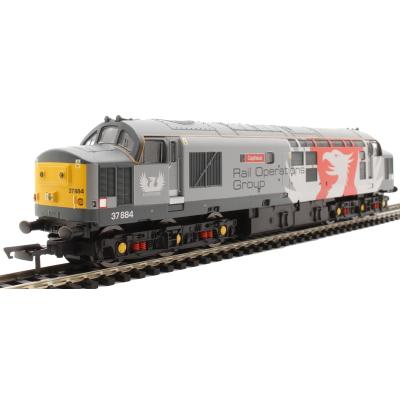 Hornby R30047 RailRoad Plus Rail Operations Groups Class 37 Diesel Co-Co Loco Cepheus - Era 11 OO Scale