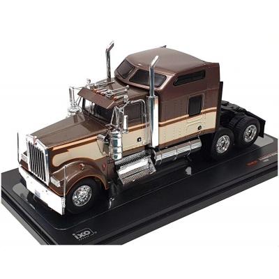 IXO TR145.22 - 1990 Kenworth W900 6x4 Truck - Brown Cream - Scale 1:43