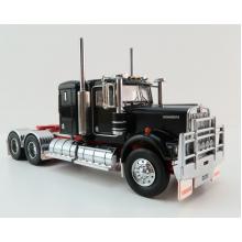 Iconic Replicas - Australian Kenworth W900 6x4 Lowline Bunk Truck Black Red - Scale 1:50