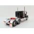 Iconic Replicas - Australian Kenworth W900 6x4 Lowline Bunk Truck Black Red - Scale 1:50